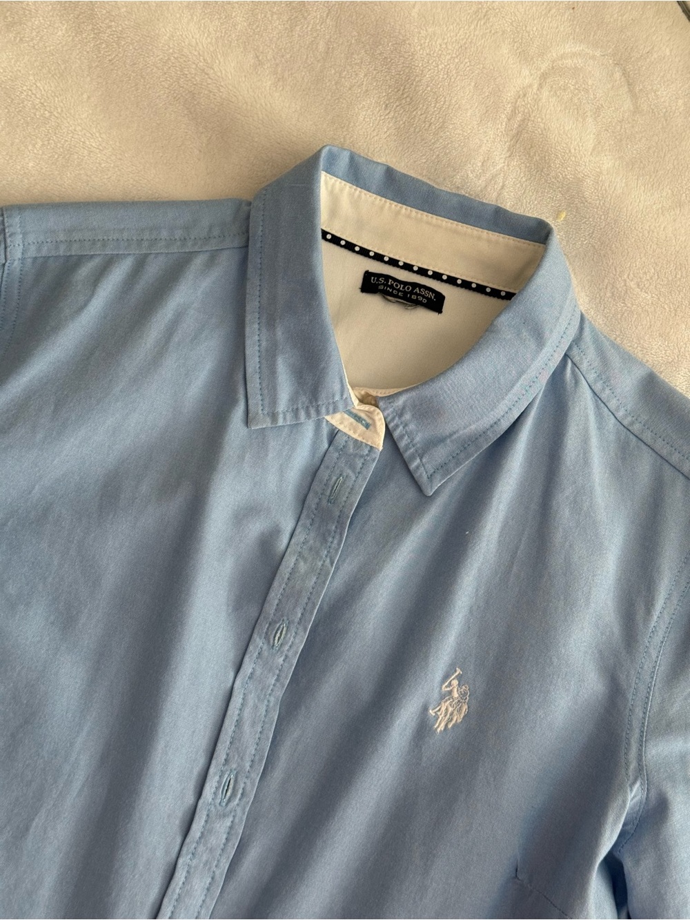 Polo by Ralph Lauren Pale Blue Long-Sleeve Button-Up Shirt - Picture 5 of 5